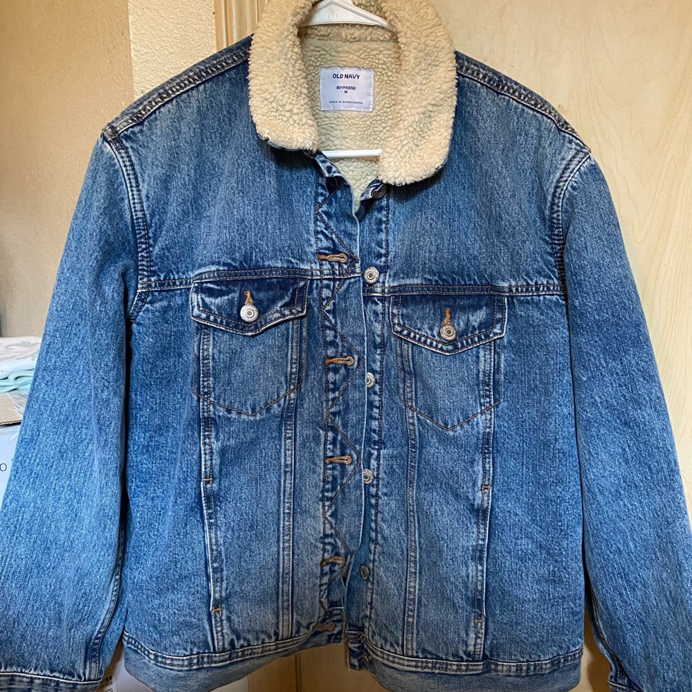 Old Navy Cream Sherpa Jacket